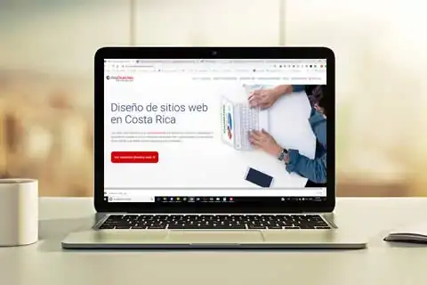 Página de inicio de un sitio web